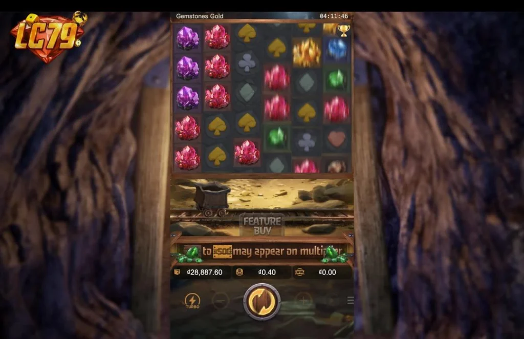 Ảnh giao diện chính game Gemstones Gold (slot PG) chơi tại LC79