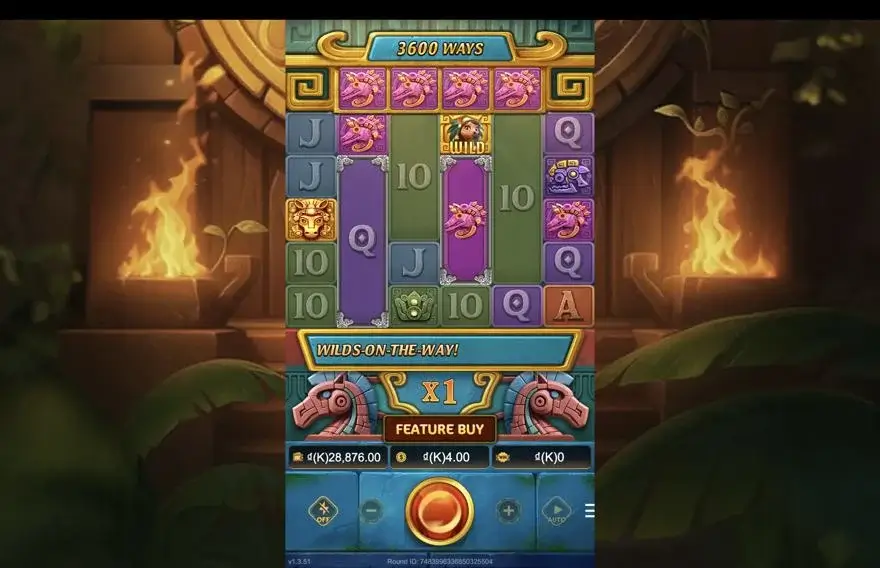 Ảnh màn hình gameplay game Golden Hoof Quest (slot JDB) chơi tại LC79