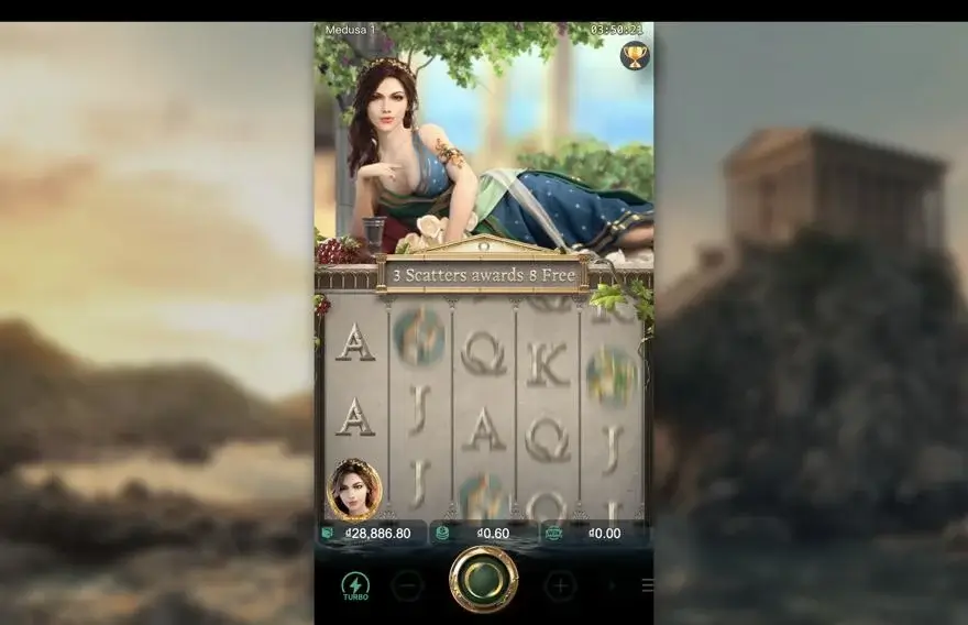 Ảnh màn hình gameplay game Medusa (slot JILI) chơi tại LC79