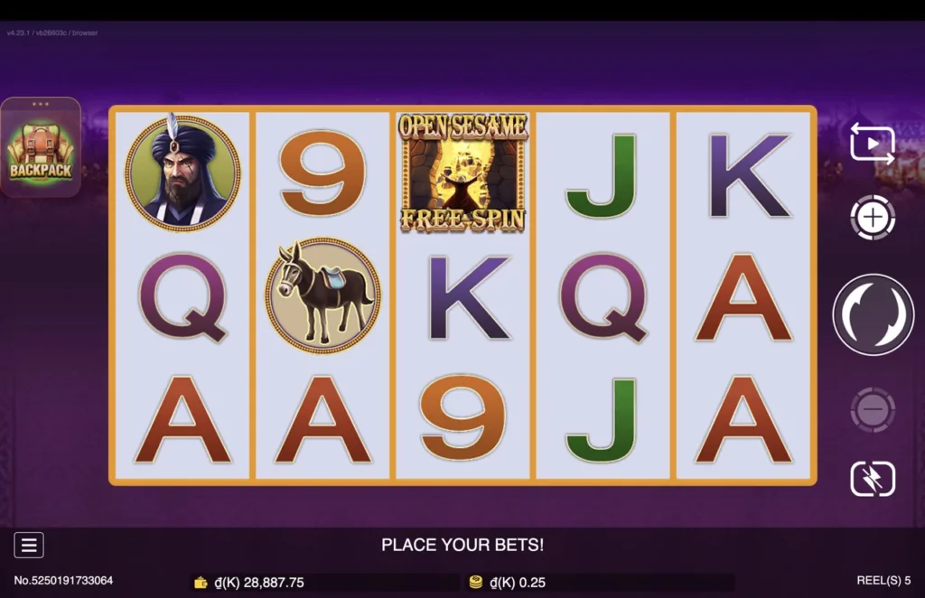 Ảnh giao diện chính game Open Sesame (slot JDB) chơi tại LC79