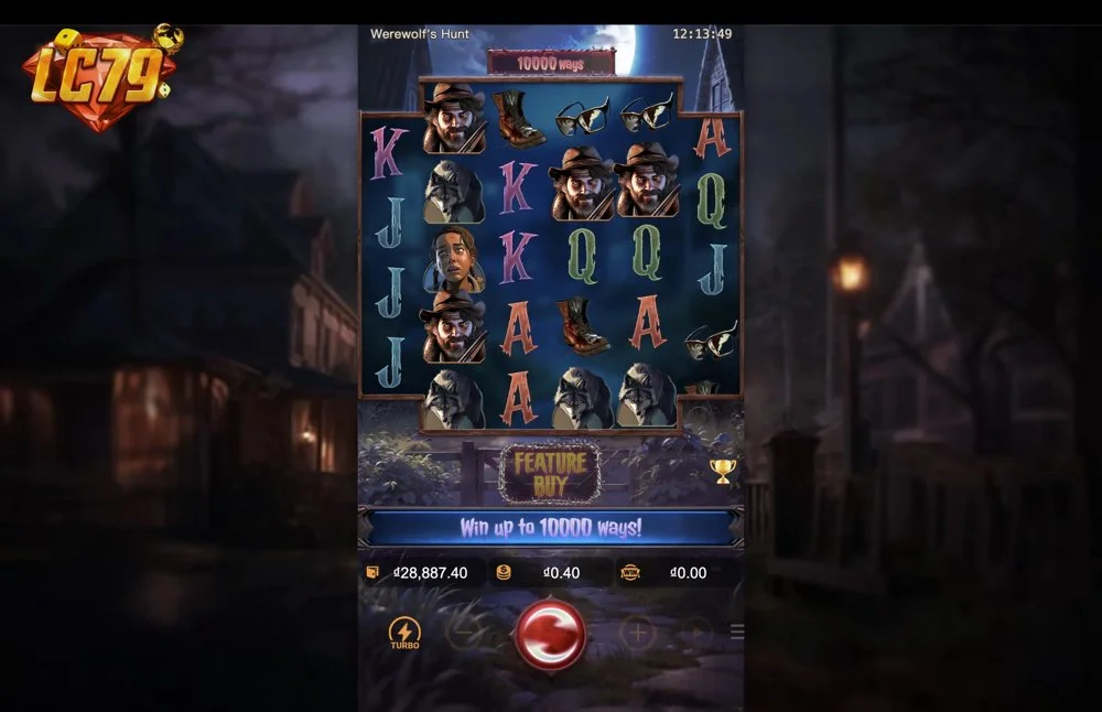 Ảnh bảng biểu tượng & tính năng game Werewolf's Hunt (slot PG) chơi tại LC79