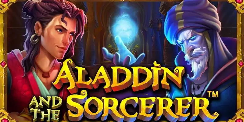 Ảnh giao diện chính game Aladdin and the Sorcerer (slot PP) chơi tại LC79