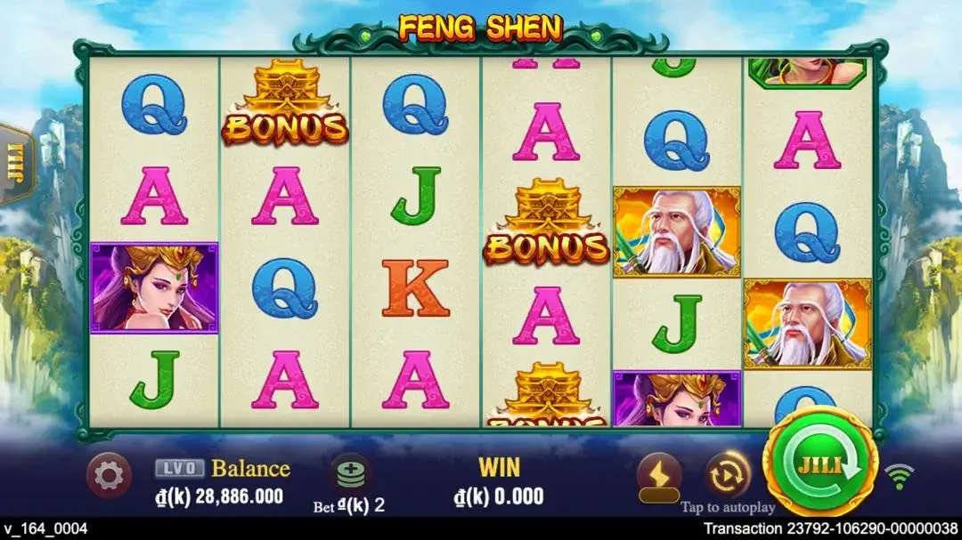 Ảnh giao diện chính game Fengshen (slot JILI) chơi tại LC79