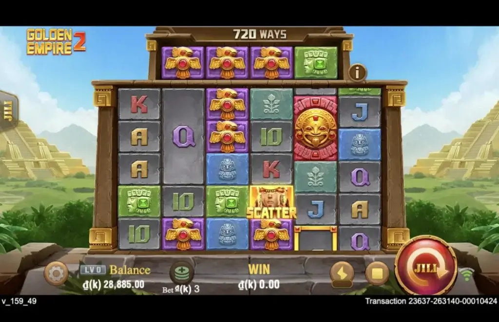 Ảnh giao diện chính game Golden Empire 2 (slot JILI) chơi tại LC79
