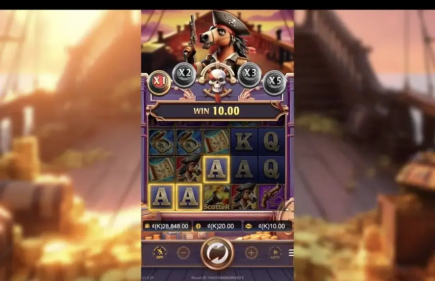 Ảnh màn hình gameplay game Horse of Bounty (slot JDB) chơi tại LC79