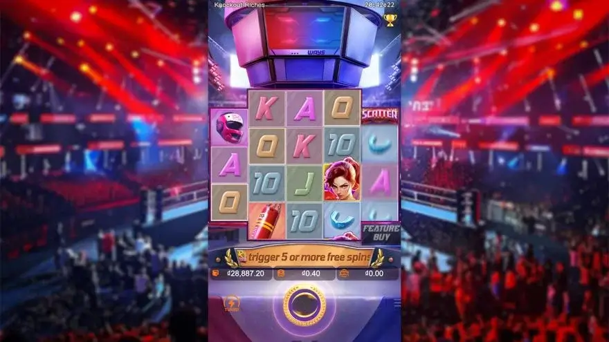 Ảnh màn hình gameplay game Knockout Riches (slot PG) chơi tại LC79