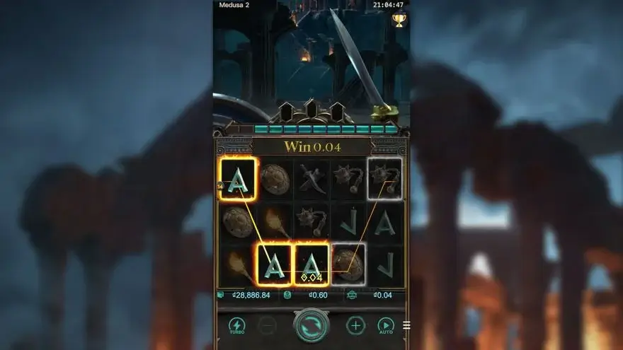 Ảnh màn hình gameplay game Medusa2 (slot PG) chơi tại LC79