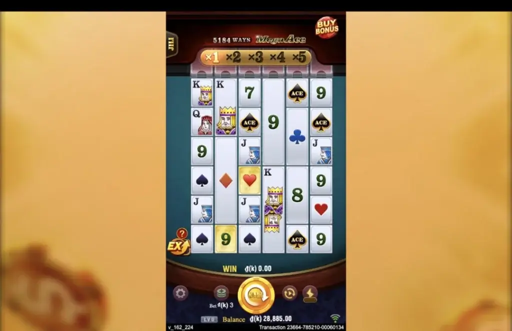 Ảnh giao diện chính game Mega Ace (slot JILI) chơi tại LC79