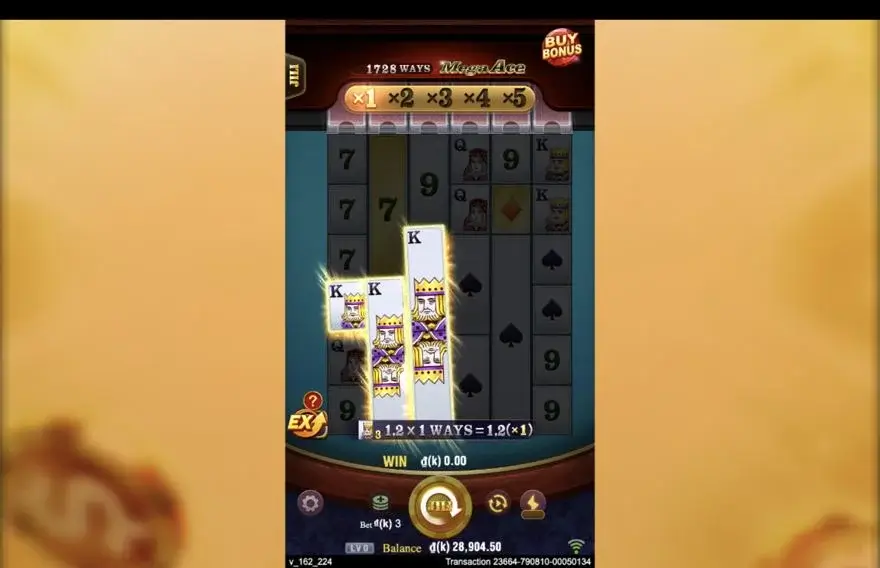Ảnh bảng biểu tượng & tính năng game Mega Ace (slot JILI) chơi tại LC79