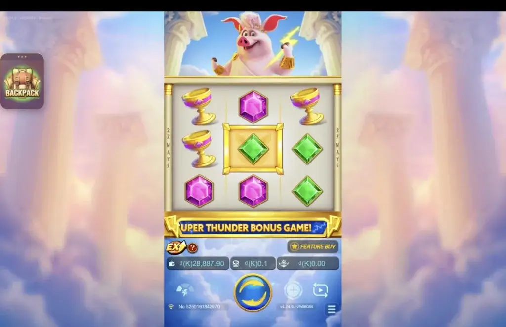 Ảnh giao diện chính game Olympig (slot JDB) chơi tại LC79