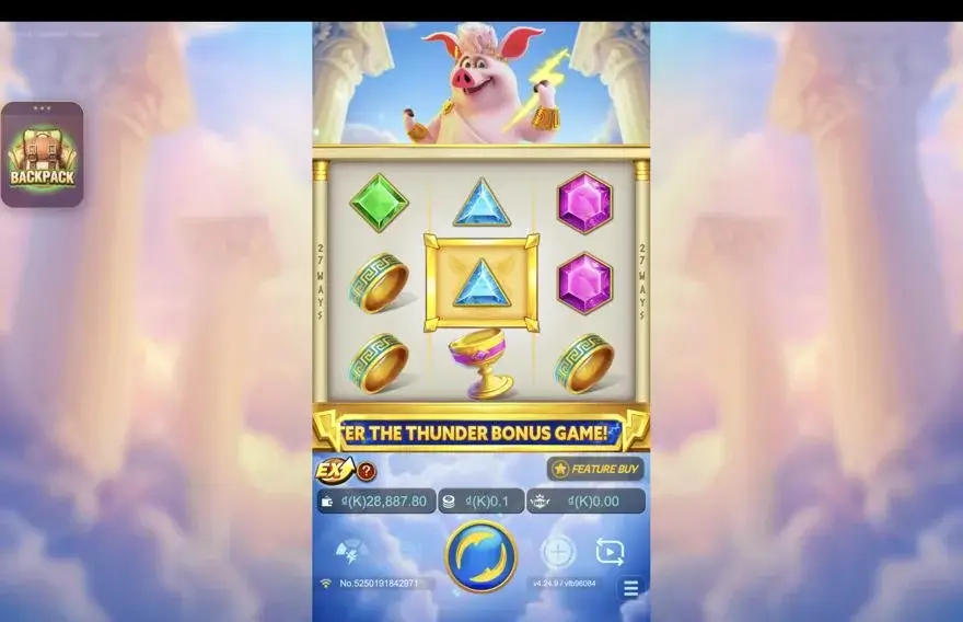 Ảnh màn hình gameplay game Olympig (slot JDB) chơi tại LC79