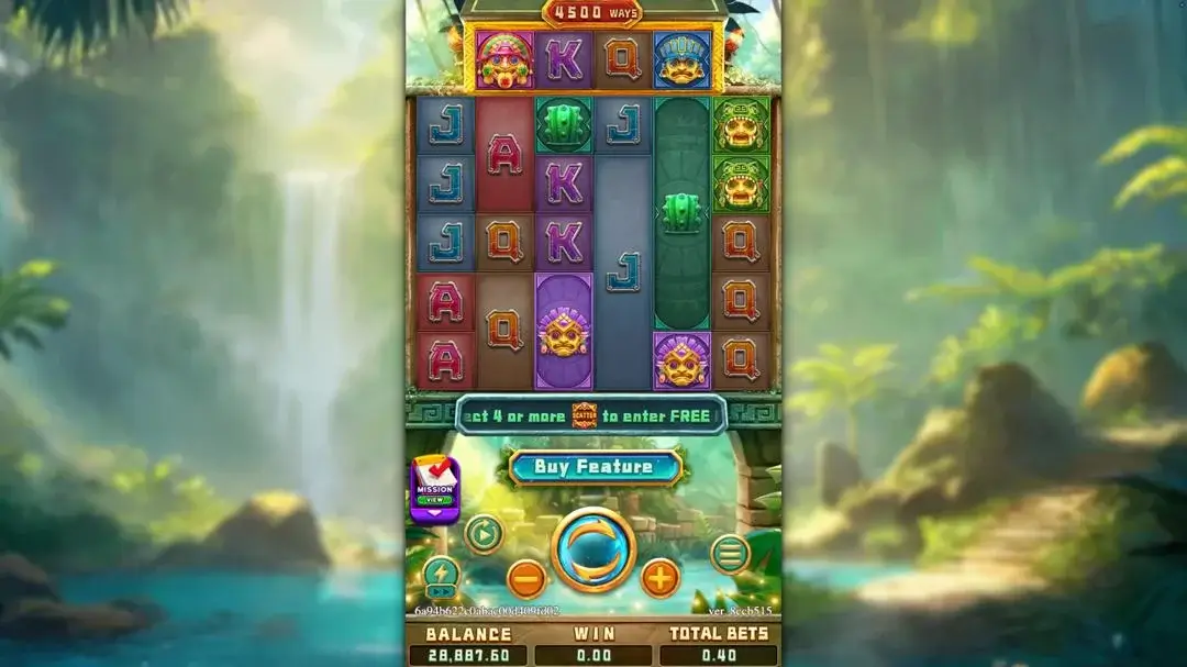 Ảnh giao diện chính game QUEEN OF INCA (slot FC) chơi tại LC79
