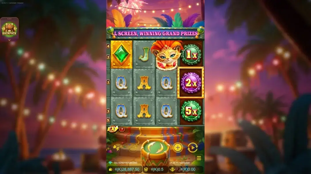 Ảnh giao diện chính game Samba Jewel (slot JDB) chơi tại LC79