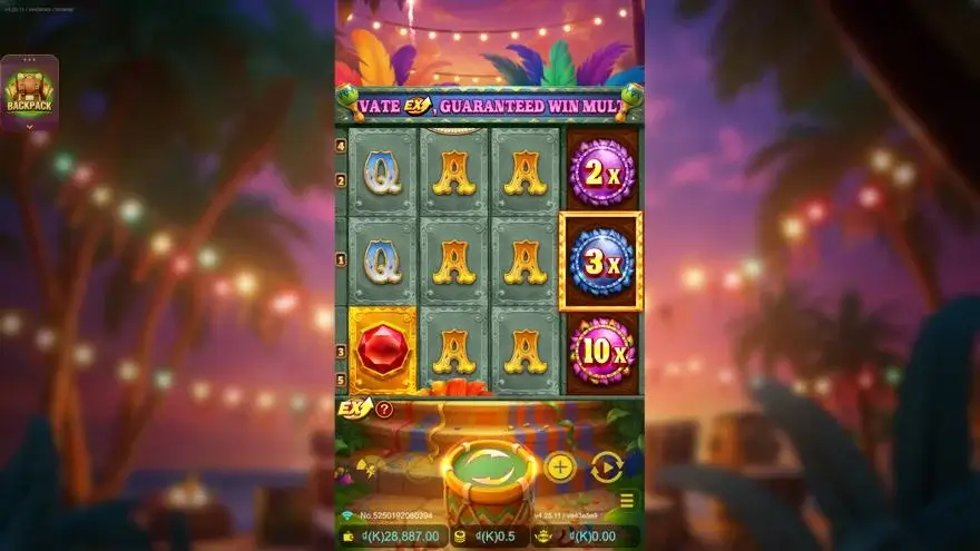 Ảnh màn hình gameplay game Samba Jewel (slot JDB) chơi tại LC79