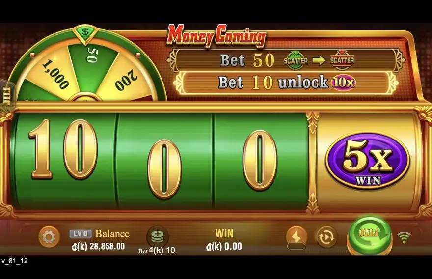Ảnh bảng biểu tượng & tính năng game so sánh money coming lc79 (slot) chơi tại LC79