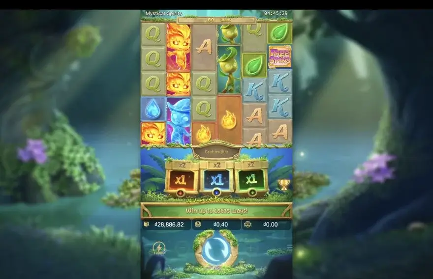 Ảnh bảng biểu tượng & tính năng game so sánh mystical spirits lc79 (slot) chơi tại LC79
