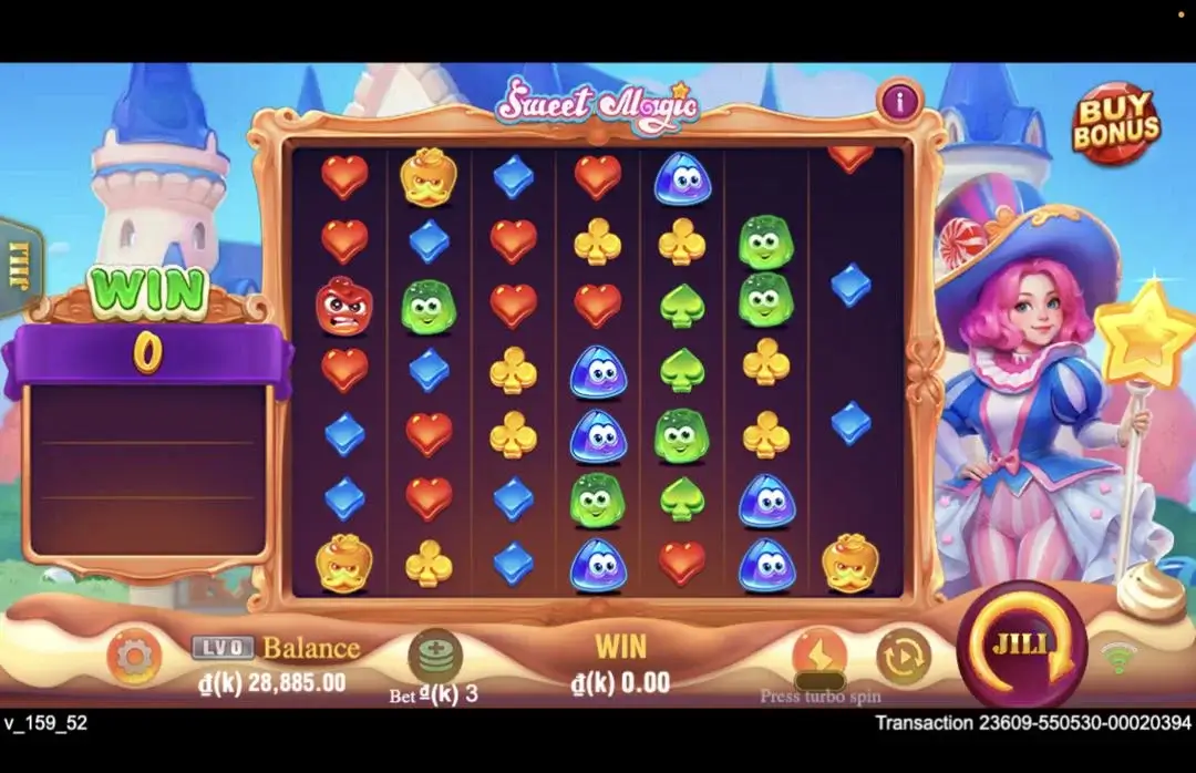 Ảnh giao diện chính game Sweet Magic (slot JILI) chơi tại LC79