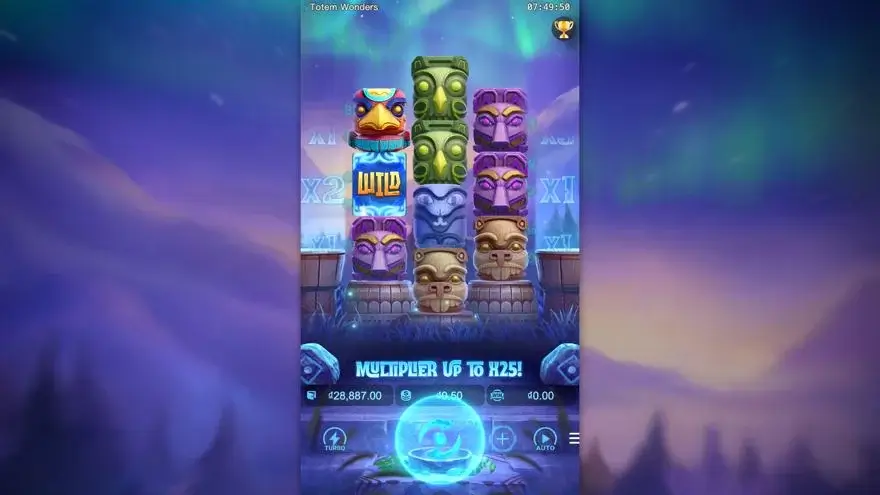 Ảnh màn hình gameplay game Totem Wonders (slot PG) chơi tại LC79