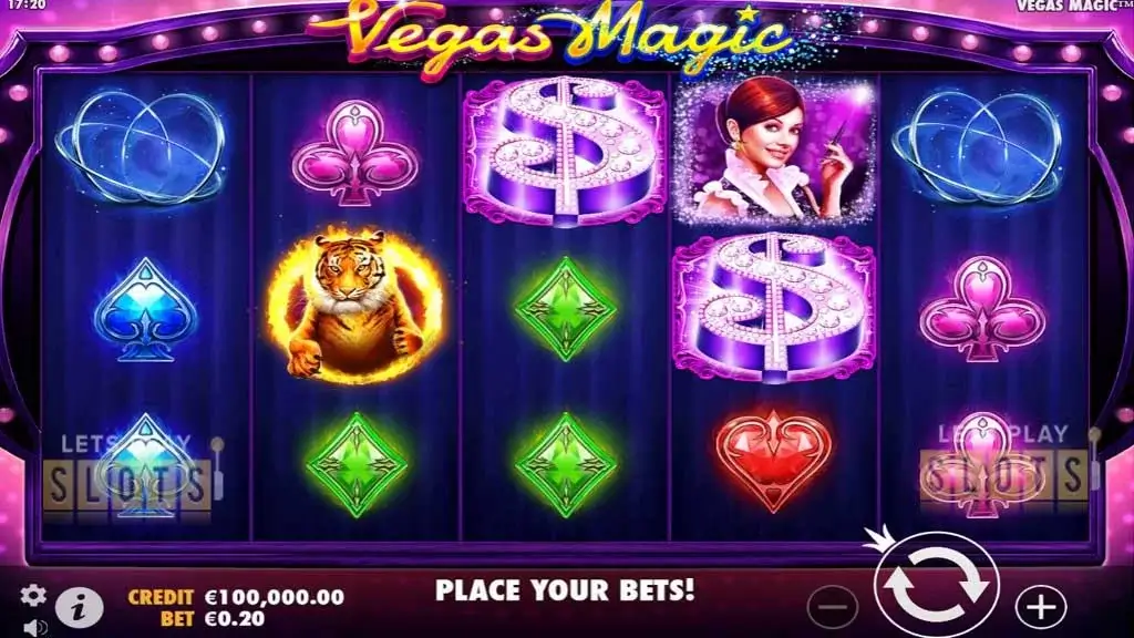 Ảnh giao diện chính game Vegas Magic (slot PP) chơi tại LC79