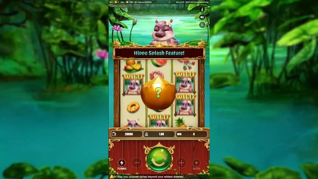 Ảnh giao diện chính game Hippo Splash (Kingmidas #) (slot) chơi tại LC79