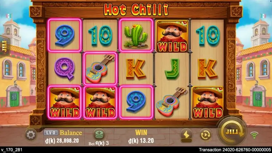 Ảnh màn hình gameplay game Hot Chilli (slot JILI) chơi tại LC79