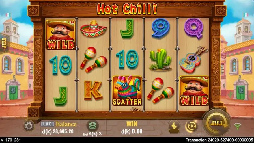 Ảnh bảng biểu tượng & tính năng game Hot Chilli (slot JILI) chơi tại LC79