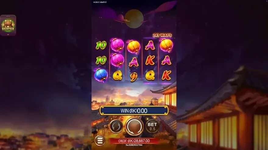 Ảnh màn hình gameplay game LanternWealth (slot JDB) chơi tại LC79