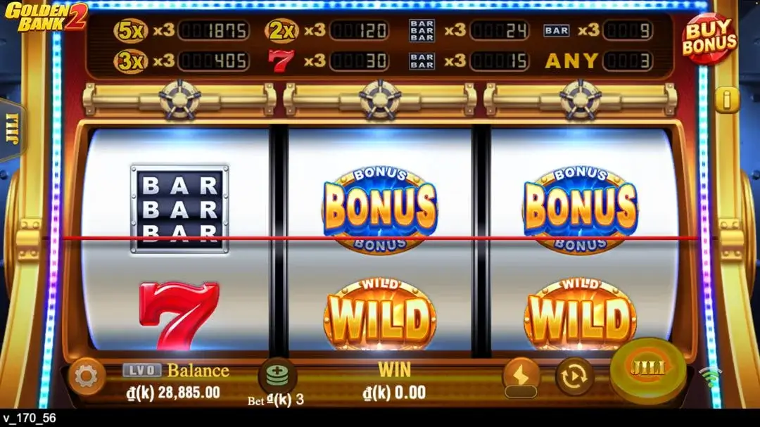 Ảnh giao diện chính game so sánh golden bank 2 lc79 (slot) chơi tại LC79
