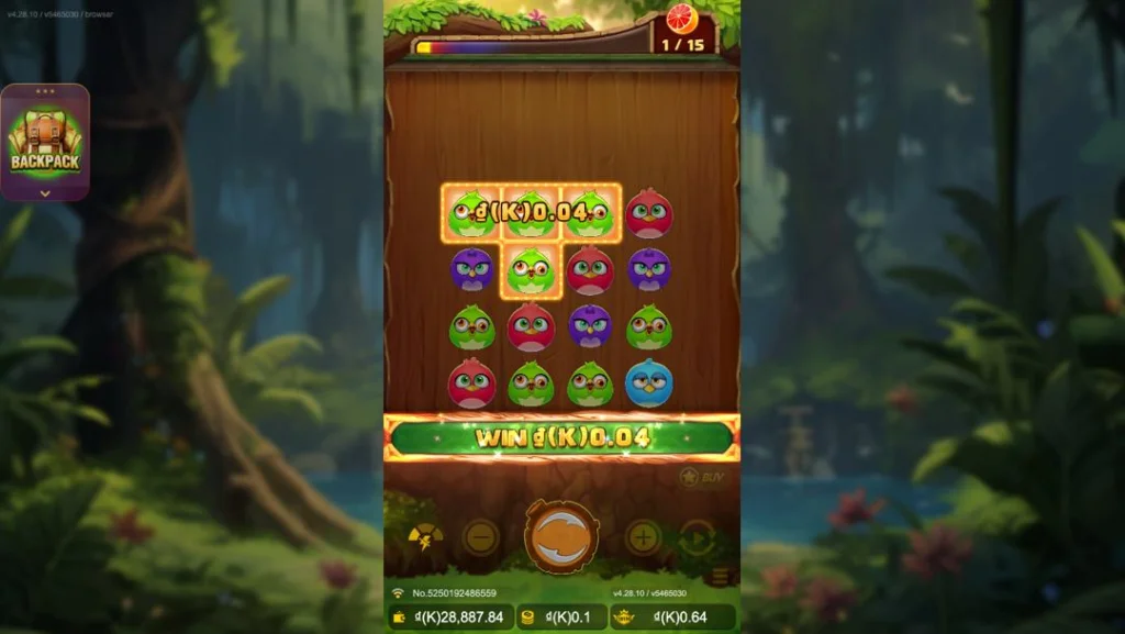 Ảnh giao diện chính game Birds Party (slot JDB) chơi tại LC79