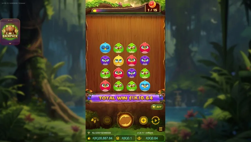 Ảnh màn hình gameplay game Birds Party (slot JDB) chơi tại LC79