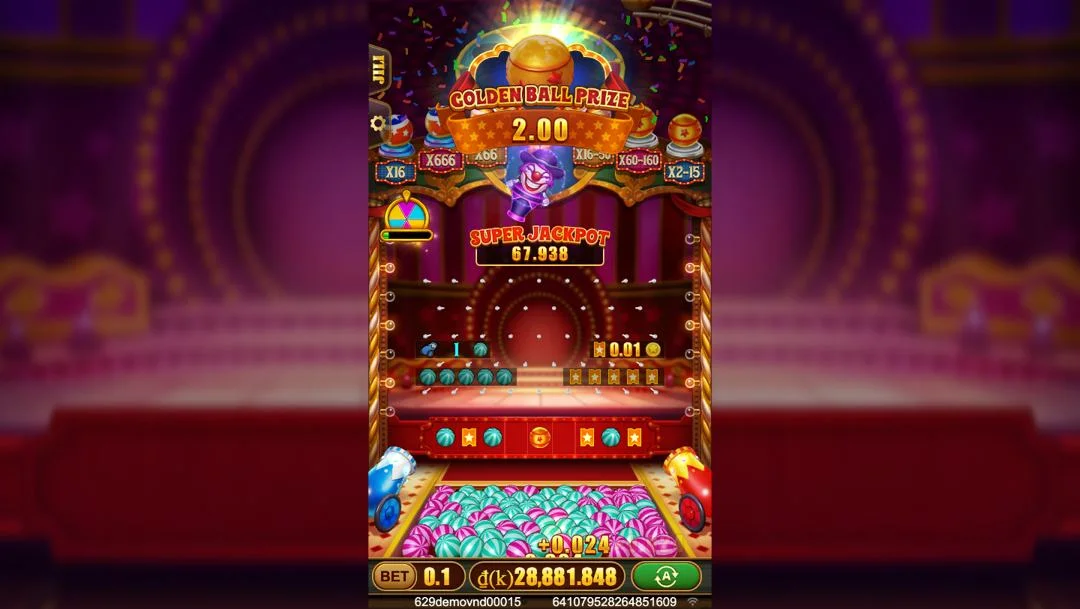 Ảnh giao diện chính game Crazy Pusher (slot JILI) chơi tại LC79
