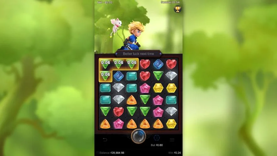 Ảnh bảng biểu tượng & tính năng game Gem Saviour (slot PG) chơi tại LC79
