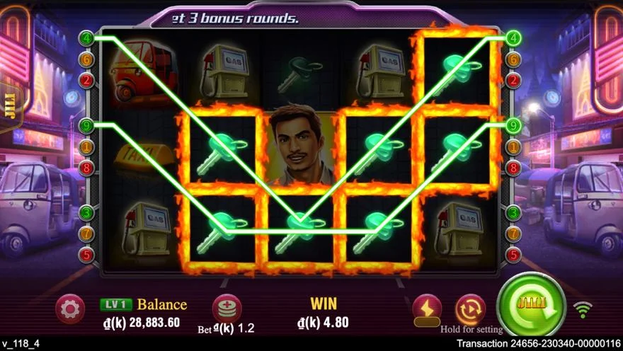 Ảnh bảng biểu tượng & tính năng game Happy Taxi (slot JILI) chơi tại LC79