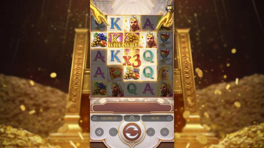 Ảnh màn hình gameplay game Midas Fortune (slot PG) chơi tại LC79