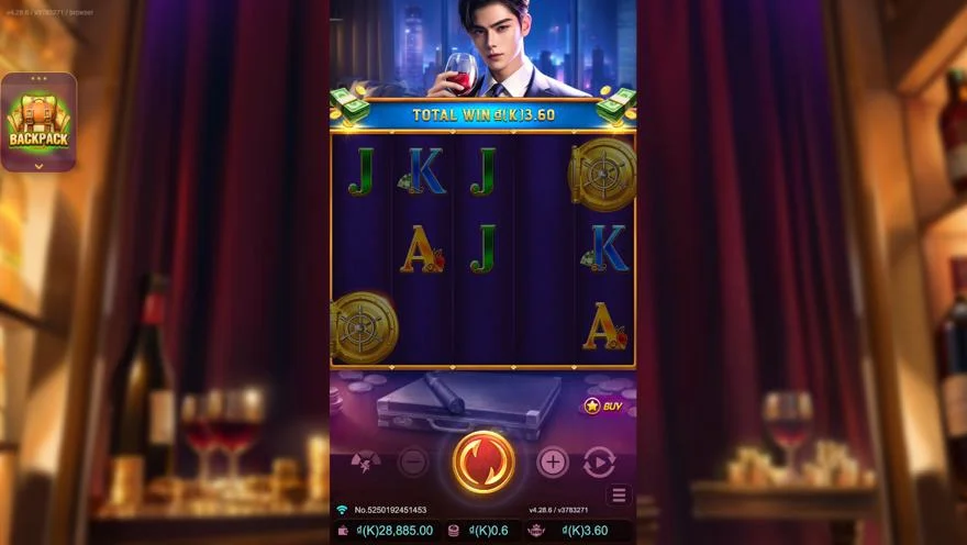 Ảnh bảng biểu tượng & tính năng game Moneybags Man 2 (slot JDB) chơi tại LC79