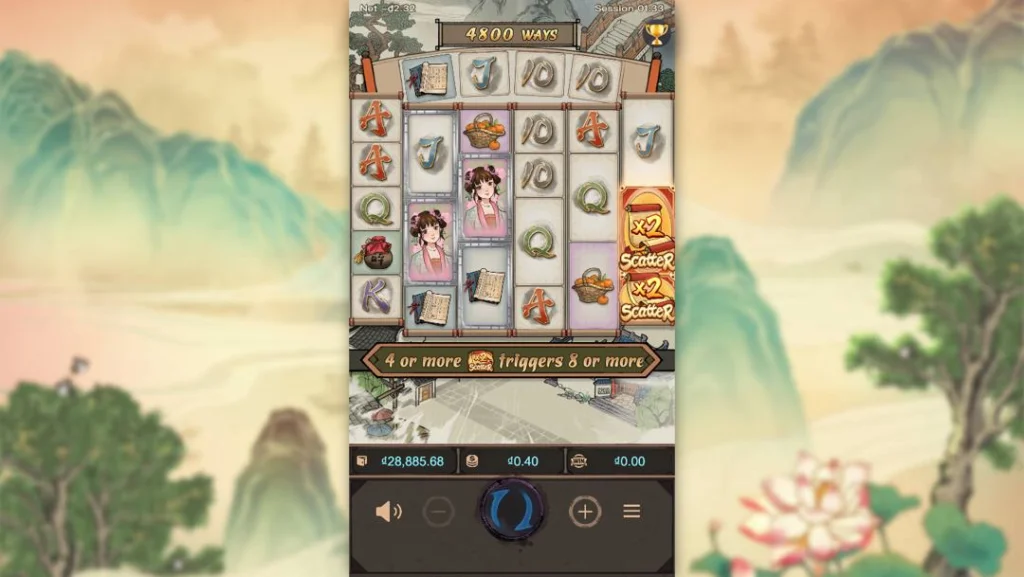Ảnh giao diện chính game Oriental Prosperity (slot PG) chơi tại LC79