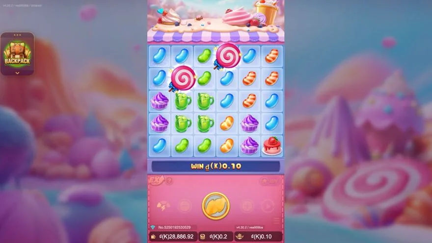 Ảnh màn hình gameplay game Pop Pop Candy 1000 (slot JDB) chơi tại LC79