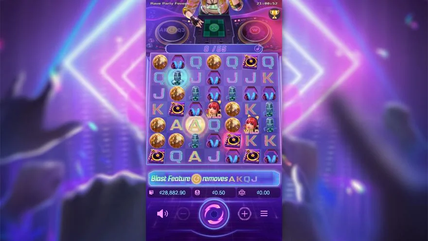 Ảnh màn hình gameplay game Rave Party Fever (slot PG) chơi tại LC79