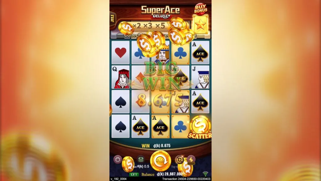 Ảnh giao diện chính game Super Ace Deluxe (slot JILI) chơi tại LC79